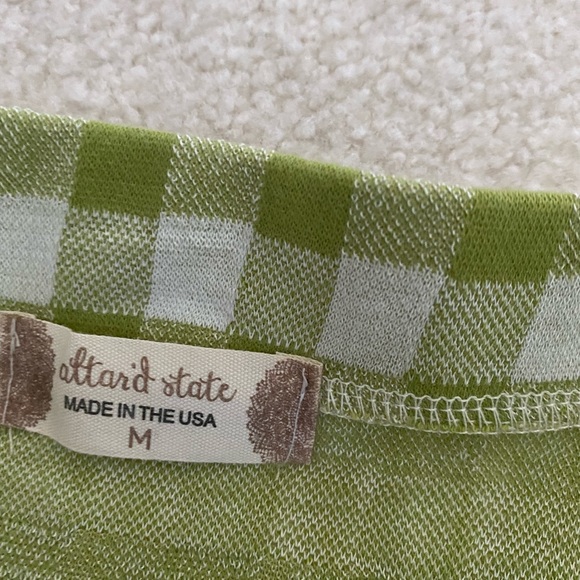 Green plaid skirt - Picture 2 of 2